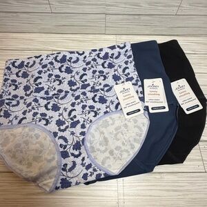 3 Pairs Jockey Skimmies Tummy Smoothing High Waisted Cotton Stretch Briefs